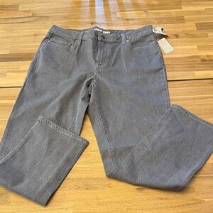 NWT! Lands' End Women’s Classic Gray Jeans - Size 12